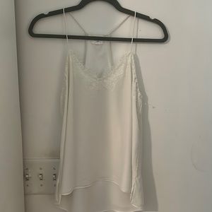 CAMI NYC White lace tank top